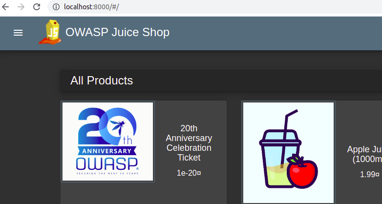 OWASP Juice Shop Image